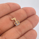 Dije Corona 0.65gr / 3/4 in / Oro Amarillo 18K &