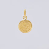 Pendant Circle Letter S 0.4g / 3/4 in Yellow Gold 18K