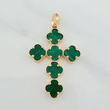 Dije Cruz Trebol 2.6gr / 1 1/2 in / Oro Amarillo Nac.Esp. 18K $