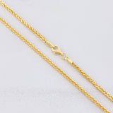 Cadena Franco 5.3g / 24 in / 2.1mm Oro Amarillo 18K