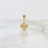 Dije Trébol Diamantado 0.45g / 1/2 in Oro Amarillo 18K