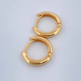 Hoop Earrings Lia 1.35gr / 1/2 in / 18K Gold $