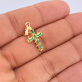 Baroque Cross Pendant 2.3gr / 1 1/4 in / 18K Gold
