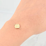 Herraje Circulo Letra C 0.4g / 1/2 in Oro Amarillo 18K