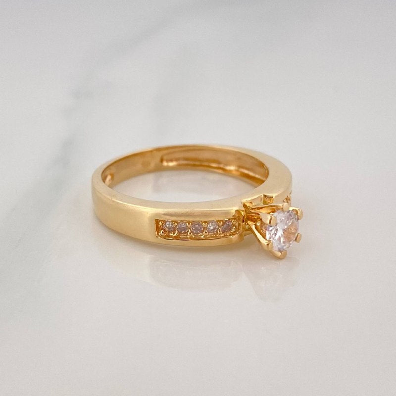 Solitaire Ring Bridge 3.5 g / T6 1/4 Yellow Gold 18K
