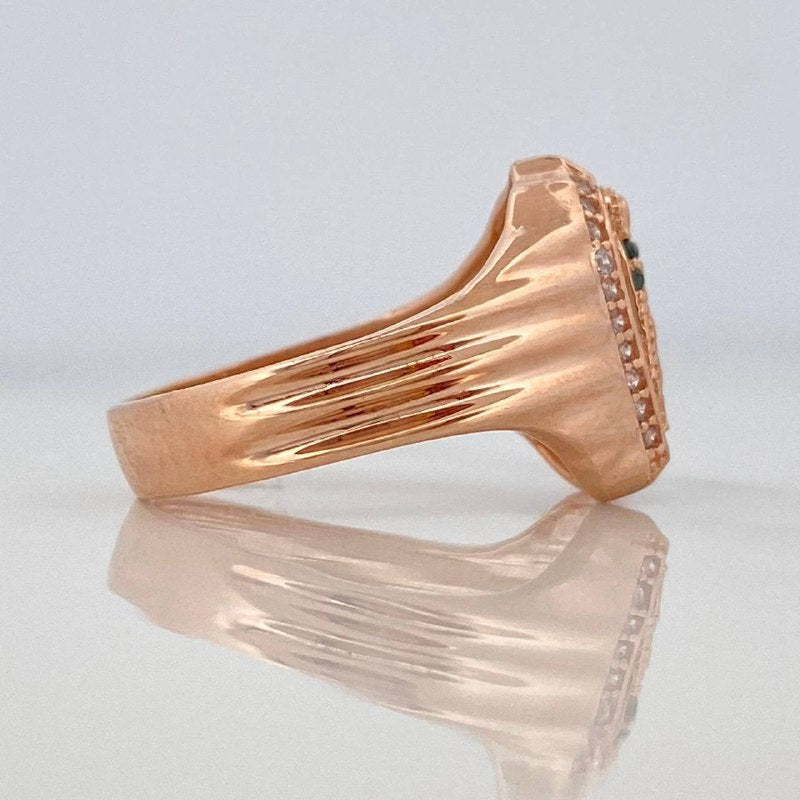 Our Lady of Guadalupe Ring 4.25 g / T5 3/4 18K Rose Gold