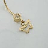 Navel Piercing Butterfly Pendant 0.7 g / 1 in 18K Yellow Gold