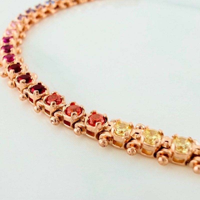Pulso Tennis 10.5 g / 7 3/4 in / 4.3 mm Oro Rosa 18K