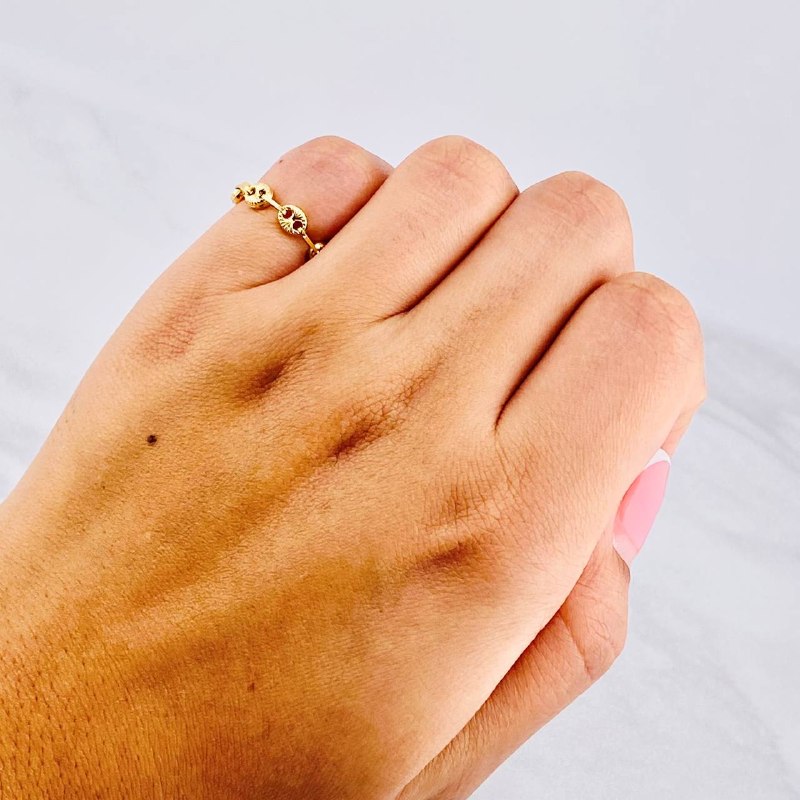 GC Diamond Cut Ring 0.75g / T4 Yellow Gold 18K