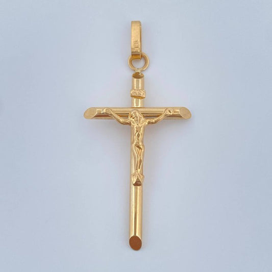 Dije Cruz Cristo 2.1gr / 1 3/4 in / Oro Amarillo 18K &