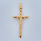 Dije Cruz Cristo 2.1gr / 1 3/4 in / Oro Amarillo 18K &