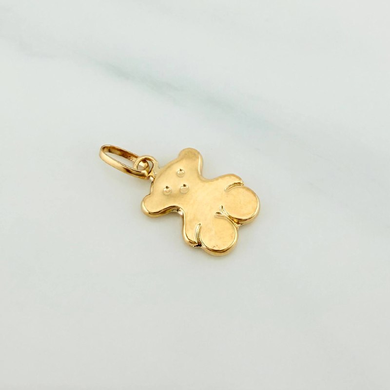 Dije Oso 0.65 g / 3/4 in Oro Amarillo 18K
