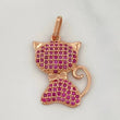 Cat Pendant 2.1 g / 1 in 18K Rose Gold