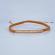 Pulsera Tejdia Beige Cilindro 2.6gr / Oro 18K &
