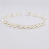Bracelet Curved Links 12.5g / 8 1/4 in / 5.1mm Silver 925