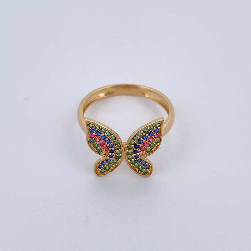 Butterfly Ring in Relief 2.5gr / Size 6 1/4 / 18K Gold $
