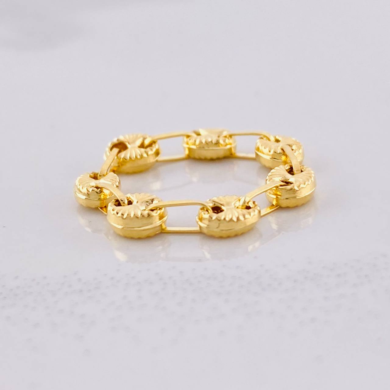 Anillo GC Diamantada 0.75g / T3 3/4 Oro Amarillo 18K