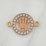 Herraje Corona 1.7 g / 3/4 in Tres Oros 18K