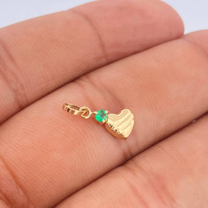 Dije Figura Corazon 0.35gr / 3/4 in / Oro Amarillo 18K $
