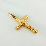 Pendant Cross Christ 1.25 g / 1 1/4 in 18K Yellow Gold