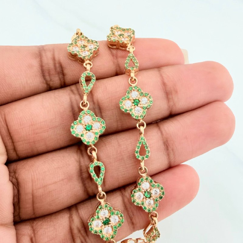 Clover Bracelet Drop 11.3 g / 8 in / 9.4 mm Yellow Gold 18K