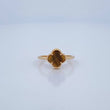Anillo Trebol Solitario 1.75gr / T5 3/4 / Oro Amarillo Nac.Esp. 18K $
