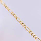 Pulso Figaro 1.55g / 8 1/4 in / 3.4mm Oro Amarillo 18K