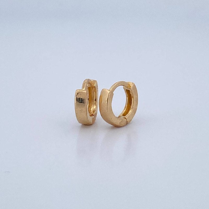 Hoop Earrings Rose 1.9gr / 1cm / 18K Gold $