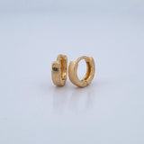 Hoop Earrings Rose 1.9gr / 1cm / 18K Gold $