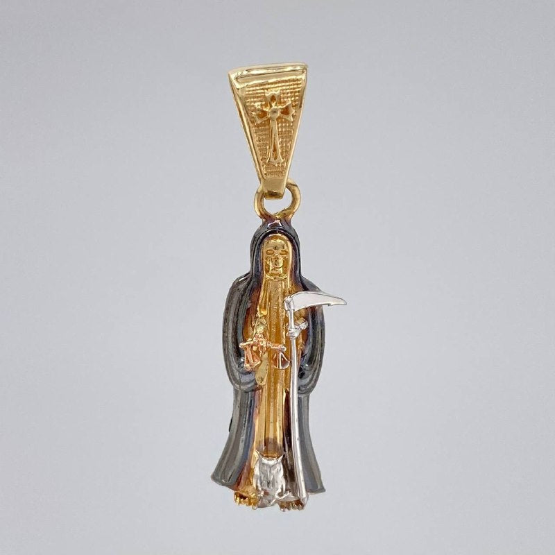 Dije Santa Muerte 2.5 g / 1 1/4 in Tres Oros 18K