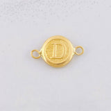 Herraje Circulo Letra D 0.4g / 1/2 in Oro Amarillo 18K