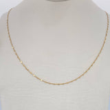 Flower Mirror Chain 0.3gr / 17.5in / 18K Gold +3 $