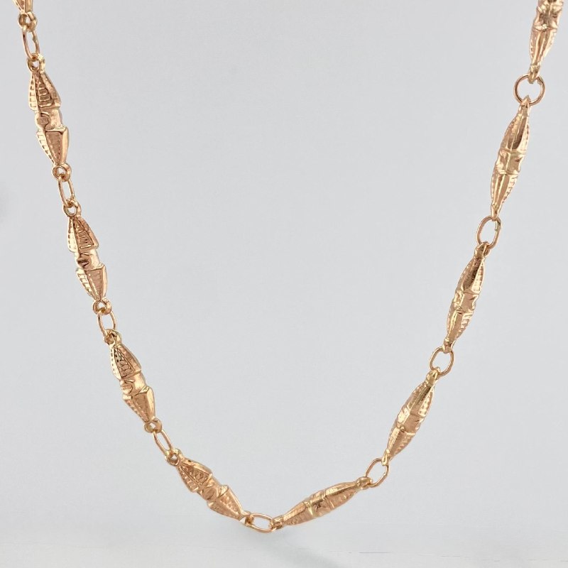 Cadena Rustica Dubai 15.3 g / 27 in / 4.15 mm Oro Rosa 18K