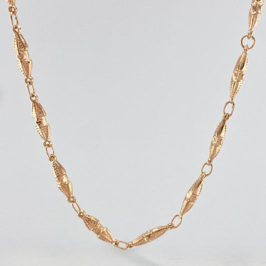 Cadena Rustica Dubai 15.3 g / 27 in / 4.15 mm Oro Rosa 18K