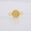 Herraje Circulo Letra A 0.4g / 1/2 in Oro Amarillo 18K
