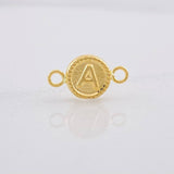 Herraje Circulo Letra A 0.4g / 1/2 in Oro Amarillo 18K