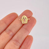 Herraje Virgen de Guadalupe 1.1g / 1/2 in Oro Amarillo 18K