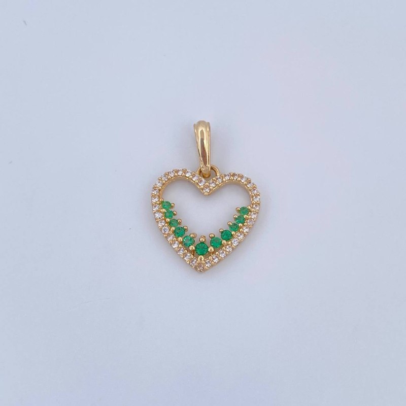 Pendant Heart Silhouette 1.4gr / 2.1cm / 18K Gold &