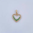 Pendant Heart Silhouette 1.4gr / 2.1cm / 18K Gold &