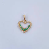 Pendant Heart Silhouette 1.4gr / 2.1cm / 18K Gold &
