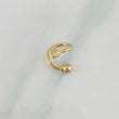 Spiral Bezel Piercing 0.5 g / 1/2 in 18K Yellow Gold