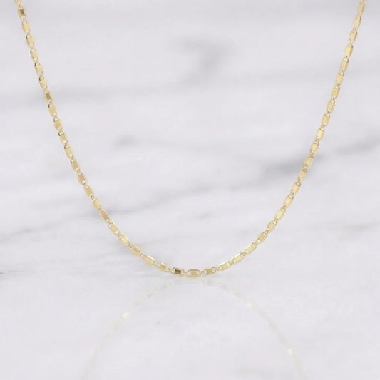 Flat Mariner Chain 2 g / 19 3/4 in / 1.62 mm 18K Yellow Gold