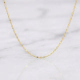Flat Mariner Chain 2 g / 19 3/4 in / 1.62 mm 18K Yellow Gold