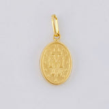 Pendant Miraculous Virgin 0.7g / 3/4 in Yellow Gold 18K
