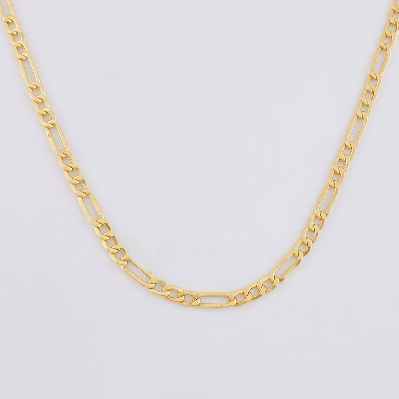Cadena Figaro 2.55g / 24 in / 2.35mm Oro Amarillo 18K