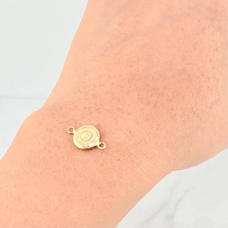 Herraje Circulo Letra O 0.4g / 1/2 in Oro Amarillo 18K