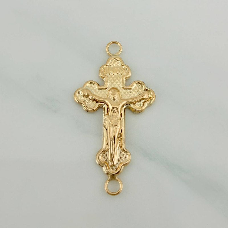 Herraje Cruz Cristo 1gr / 1 in / Oro Amarillo 18K %