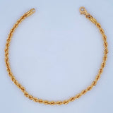 Rope Bracelet 3.05gr / 8in / 18K Gold +3$