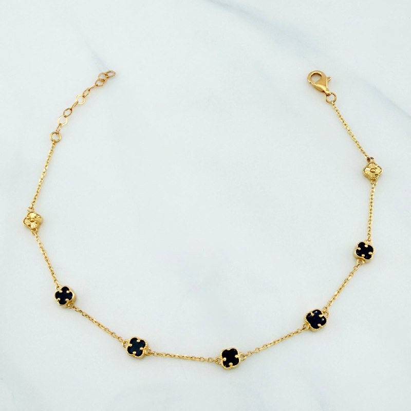 Clover Bracelet Classic Link 3.2 g / 8 1/2 in / 4.15 mm 18K Yellow Gold
