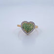 Heart Ring 2.45gr / Size 6 1/2 / 18K Gold &